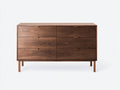 Commode-Bois de noyer-181x45x79 cm-Noyer-Moderne contemporain