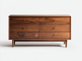 Commode-Bois de noyer-172x45x82 cm-Noyer-Moderne contemporain