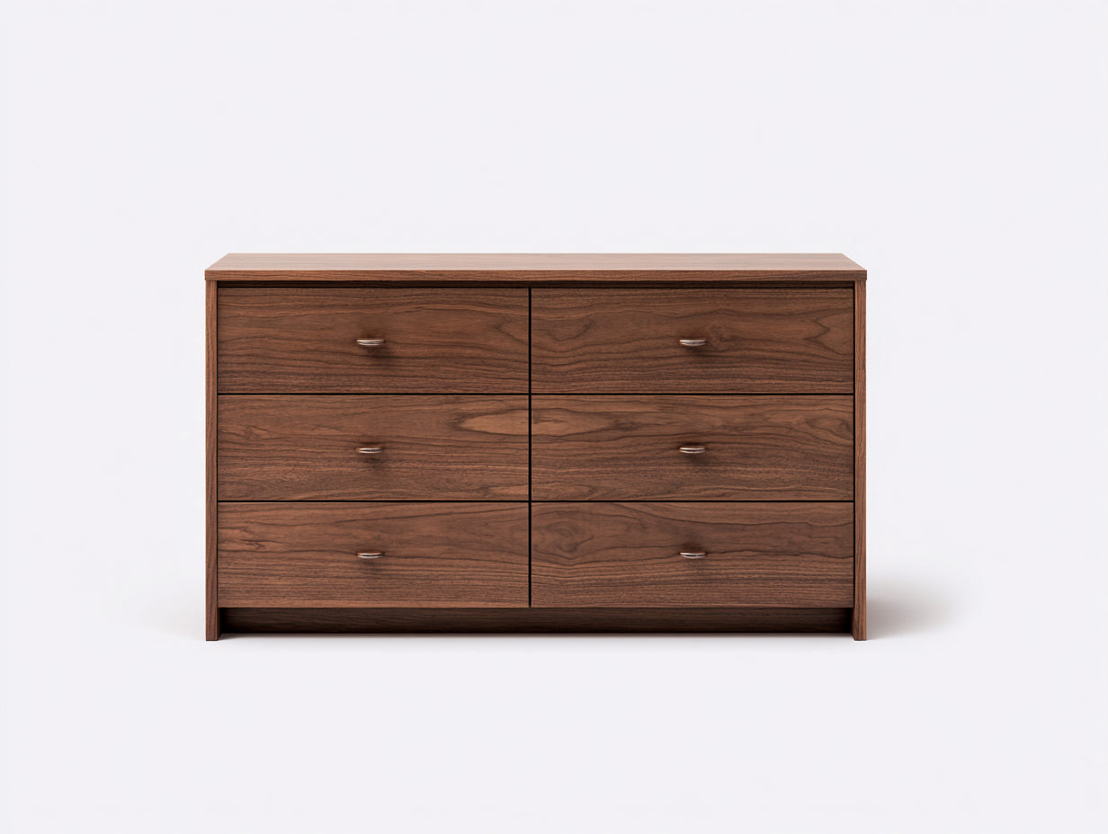 Commode-Bois de noyer-175x44x80 cm-Noyer-Moderne contemporain